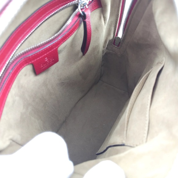 Gucci Red Small GG Supreme Tian Backpack - Picture 8 of 10